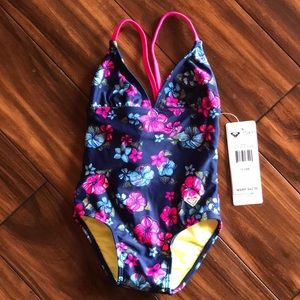 NWT ROXY Girl Infant 18/24 Months Floral Swimsuit
